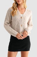 Lush Embellished Cardigan Sweater