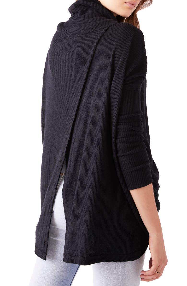 Free People Juicy Long Sleeve Cowl Neck Shirt, Alternate, color,