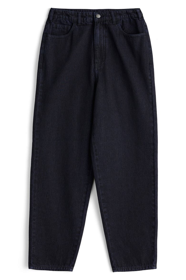 Towan Barrel Leg Organic Cotton Jeans, Alternate, color, INKWELL
