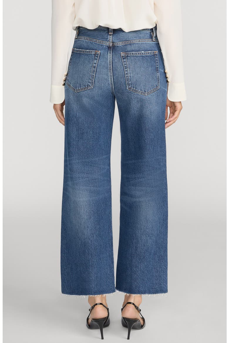 The Swing High Waist Crop Wide Leg Jeans, Alternate, color, LUCKY RAW AFTER