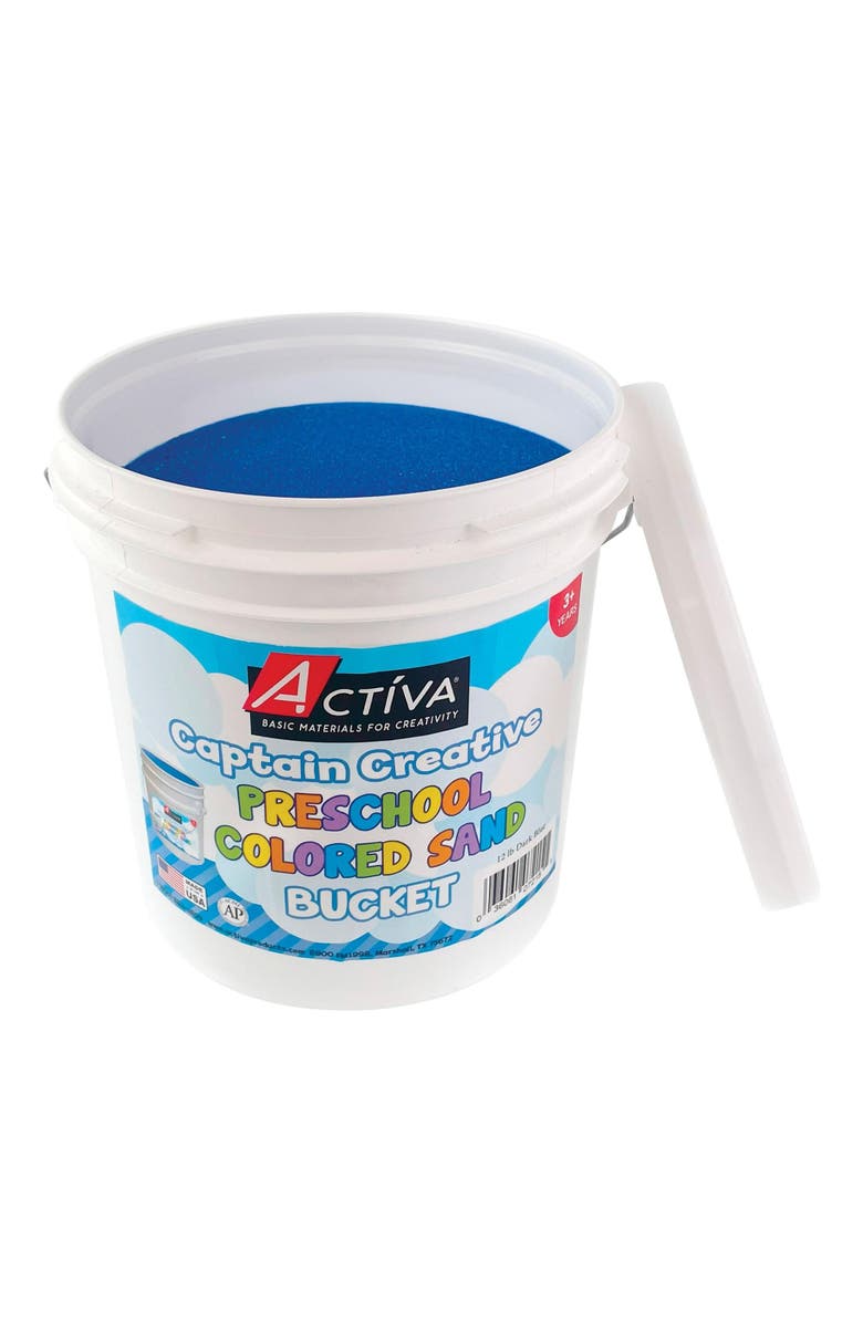 Activa 12 lb Bucket Colored Sand - Dark Blue, Main, color, Blue