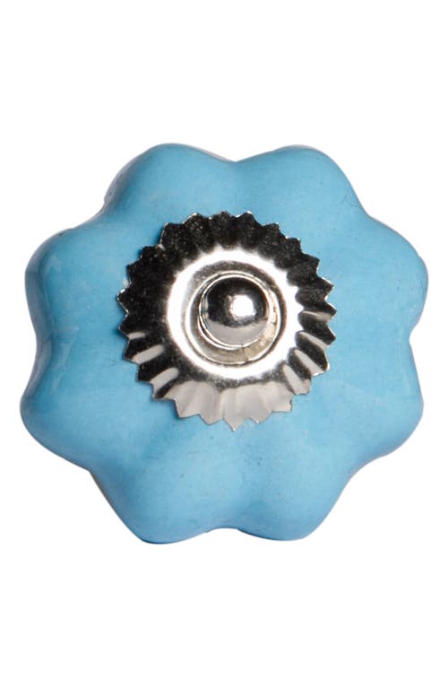 Kinetic 8-pack Knobs In Wavy Blue Silver