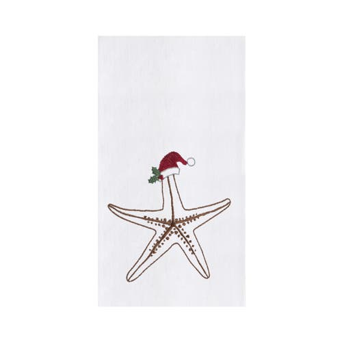C & F Home C&f Home Sea Life Starfish Towel In White