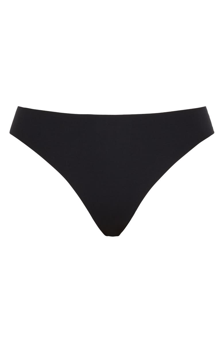 SAVAGE X FENTY Microfiber No-Show Thong, Alternate, color, Black Caviar