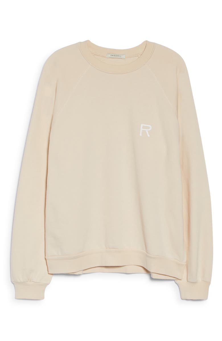 Ragdoll Oversize Sweatshirt, Alternate, color, Vanilla