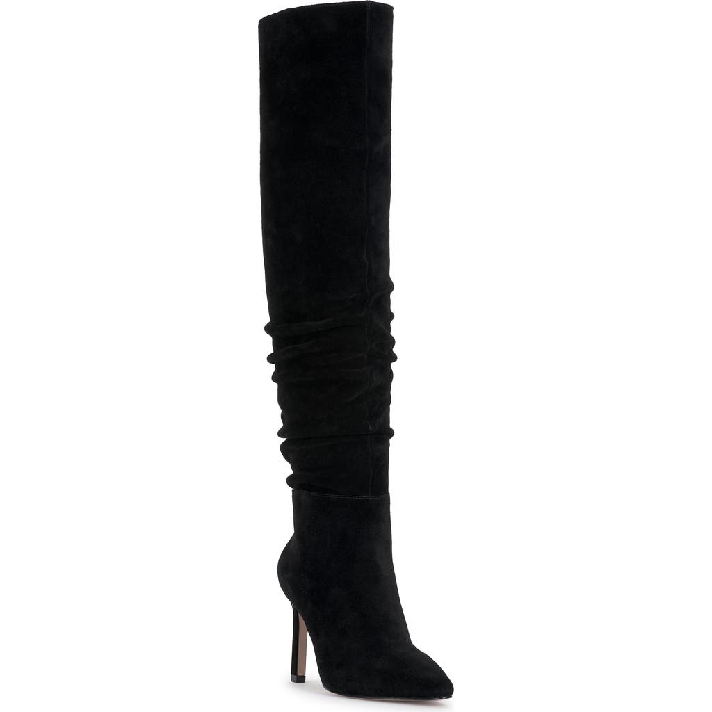 Jessica Simpson Emetta Pointed Toe Over The Knee Boot In Black