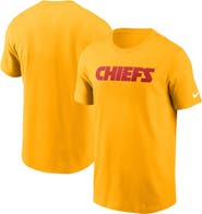 Nike Men's Nike Gold Kansas City Chiefs Primetime Wordmark Essential T-Shirt