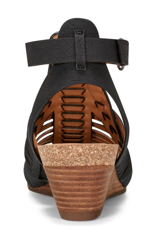 Shop Earth ® Hattie 3 Wedge Sandal In Black