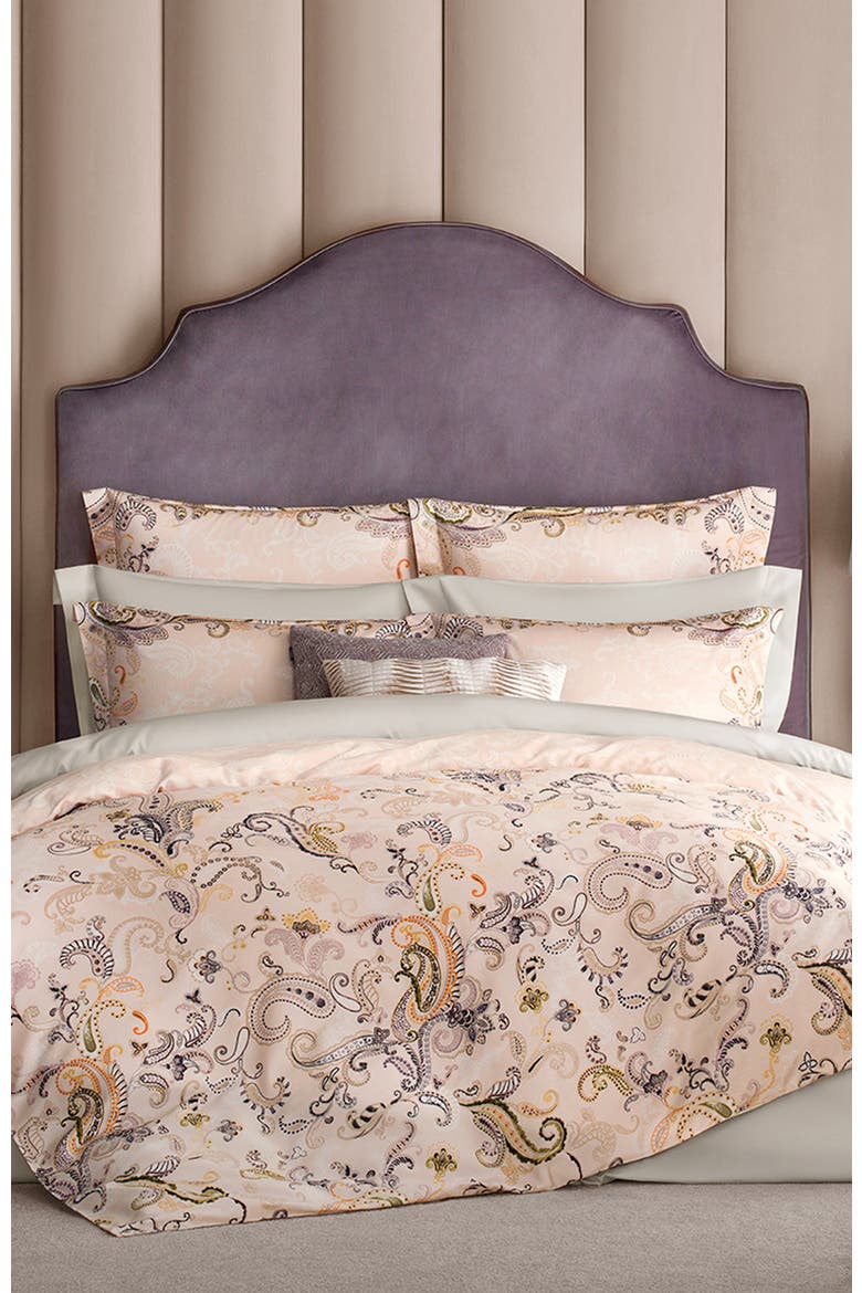Lathika Duvet Cover, Alternate, color, Orange
