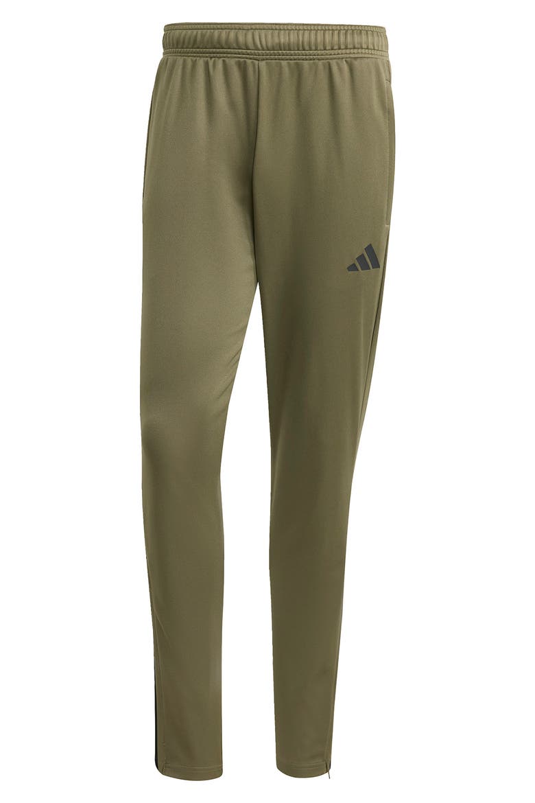 Sereno AEROREADY 3-Stripes Sweatpants, Alternate, color, OLIVE STRATA/ BLACK
