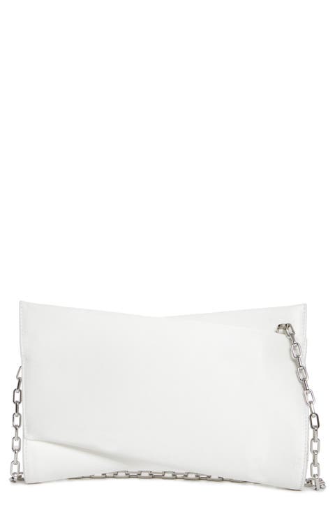 Small Loubitwist Silk Satin Clutch