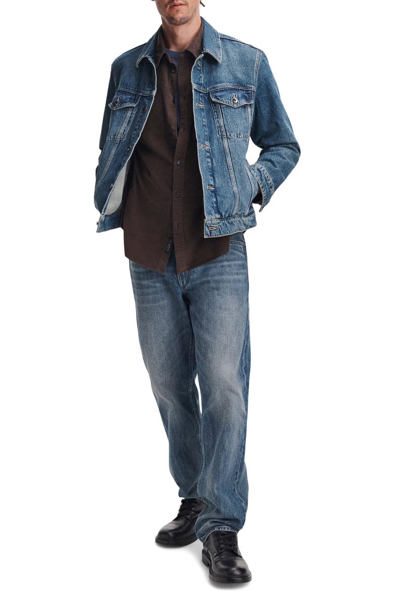 Relaxed Corduroy Shirt Jacket, Alternate, color, BLACK