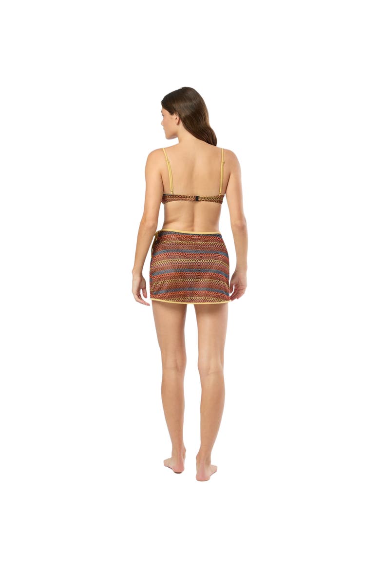 Crochet Mesh Mini Wrap Skirt, Alternate, color, PALE GOLD MULTI