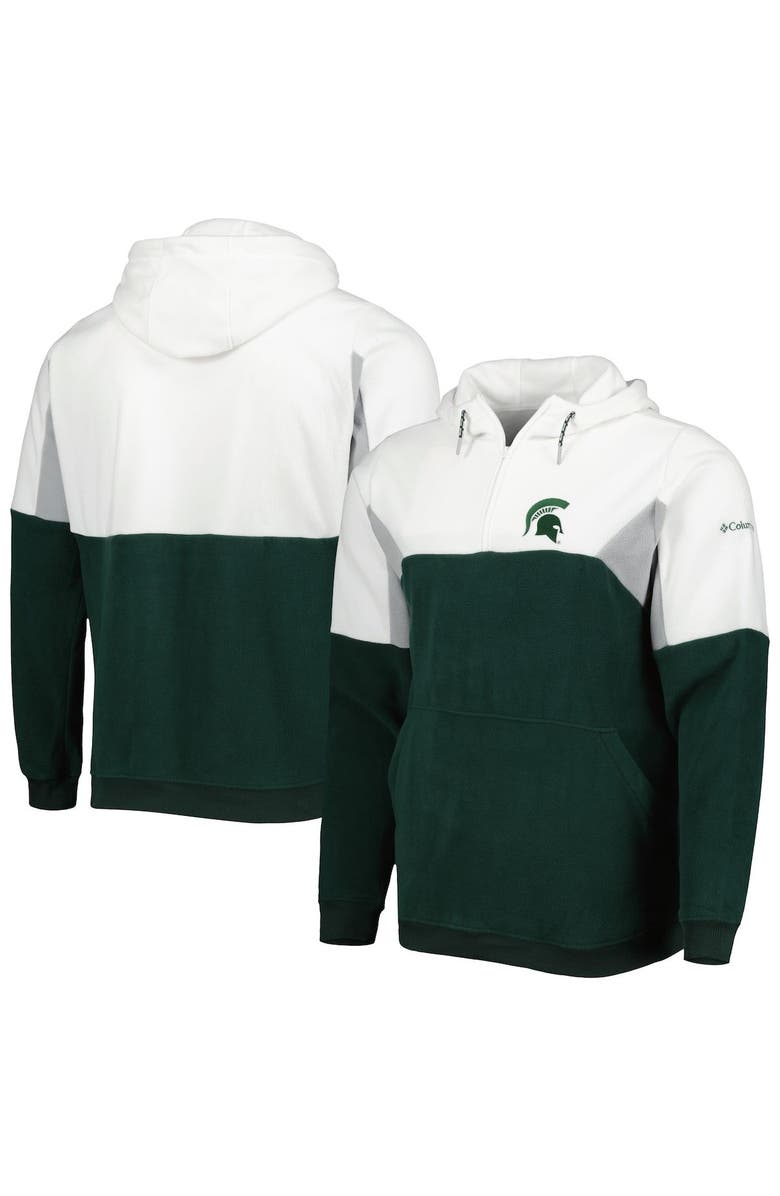 Columbia Men's Columbia Green Michigan State Spartans Lodge Quarter-Zip Hoodie, Alternate, color, Green
