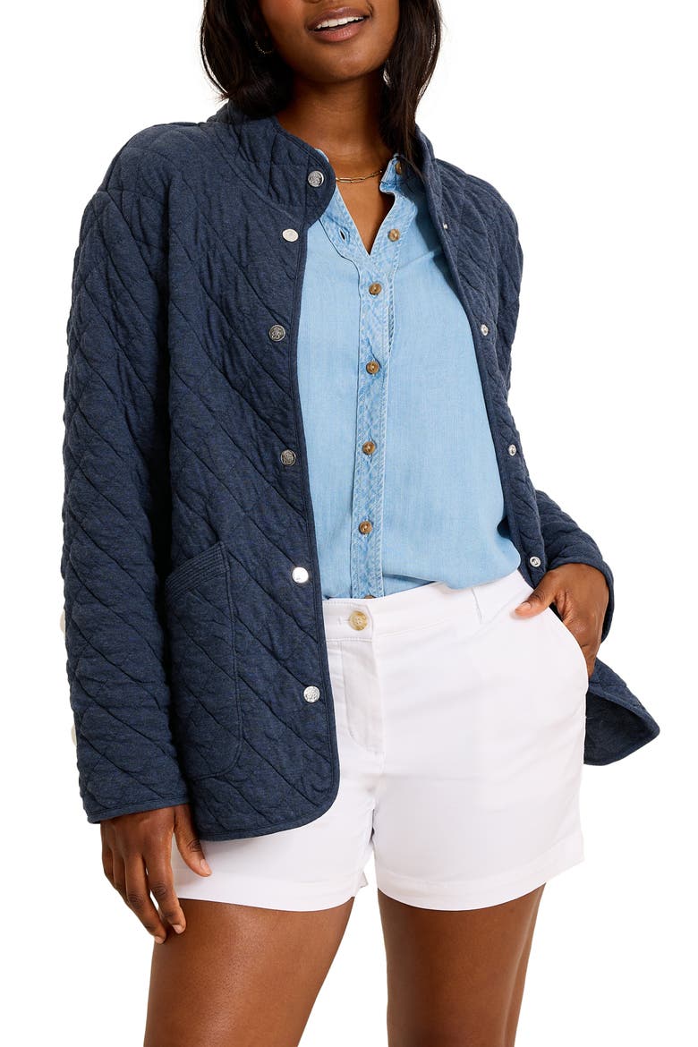 Puff Jacquard Barn Jacket, Main, color, COASTLINE