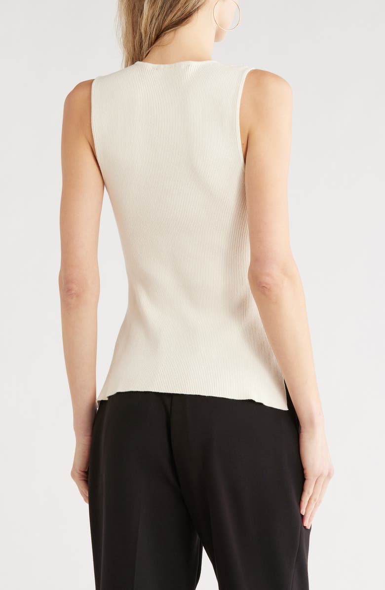 French Connection Rib Tank, Alternate, color, Cream