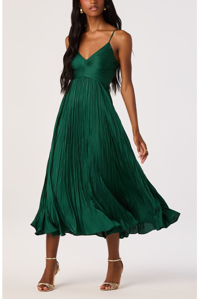 Maeve Midi Dress, Alternate, color, HUNTER GRN