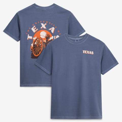 Men's  Navy Texas Longhorns Comfort Colors Team Statue T-Shirt