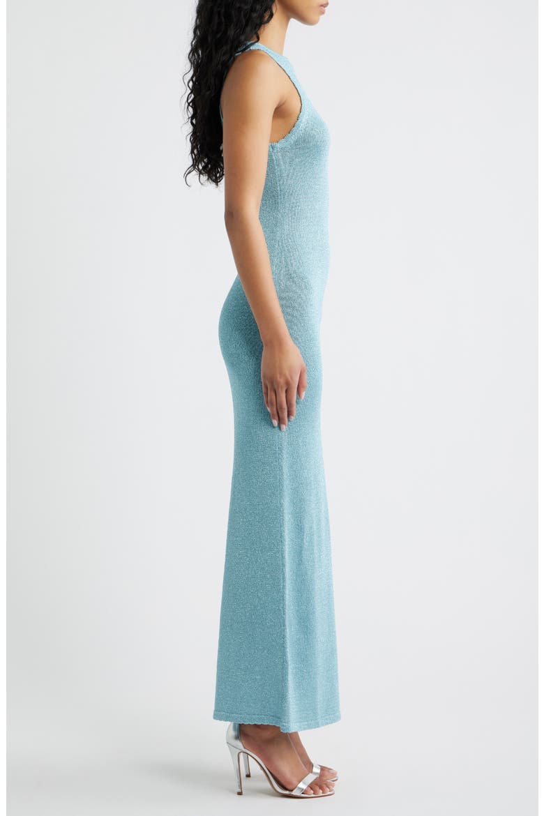 Tourista Sleeveless Knit Maxi Dress, Alternate, color, BLUE