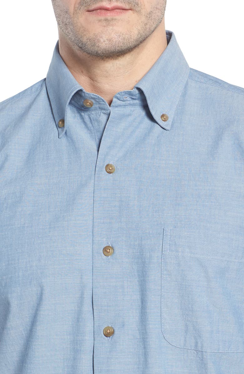 Peter Millar Heritage Chambray Sport Shirt, Alternate, color,