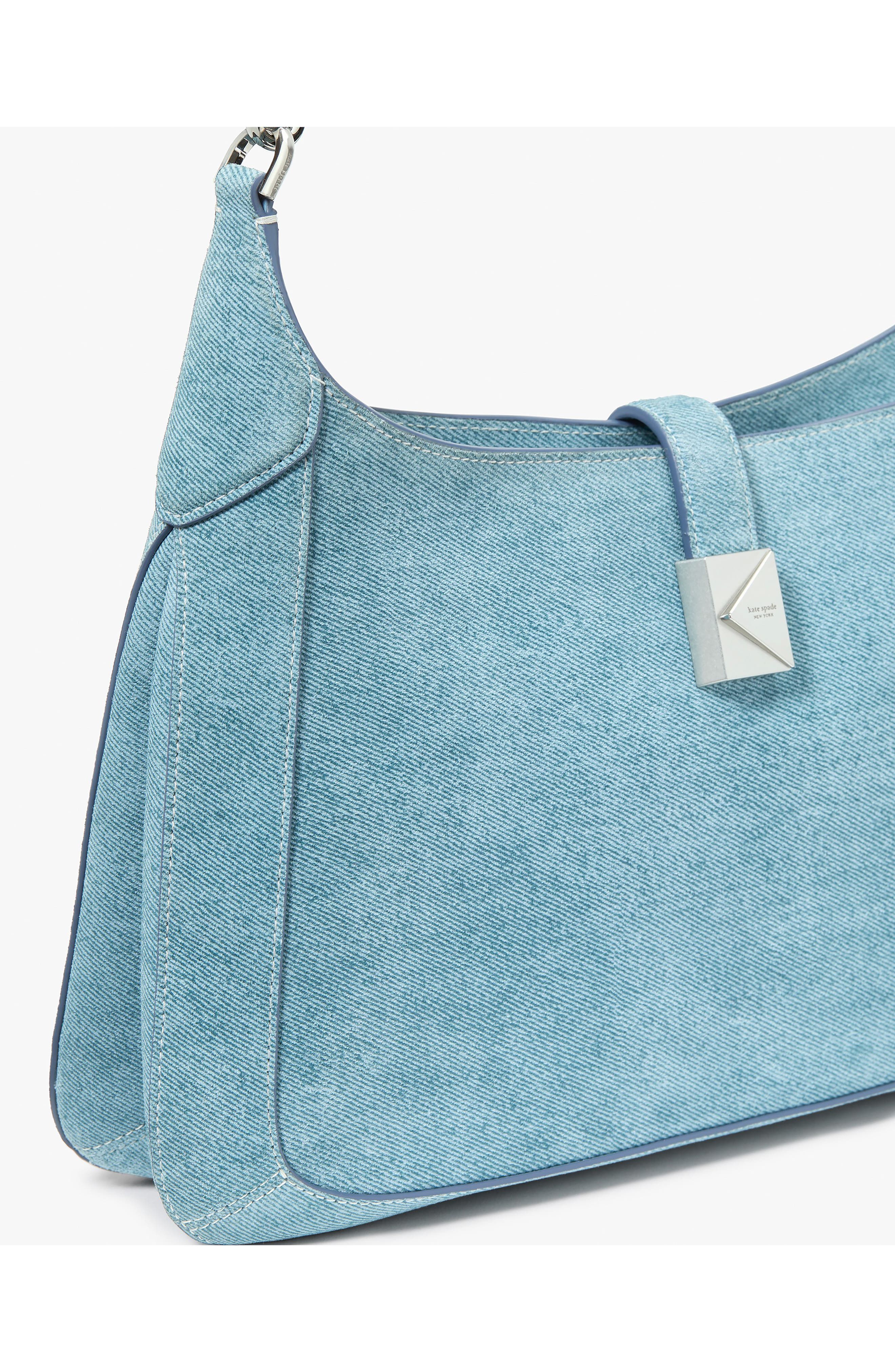 Kate Spade New York deco leather shoulder bag, Alternate, color, 