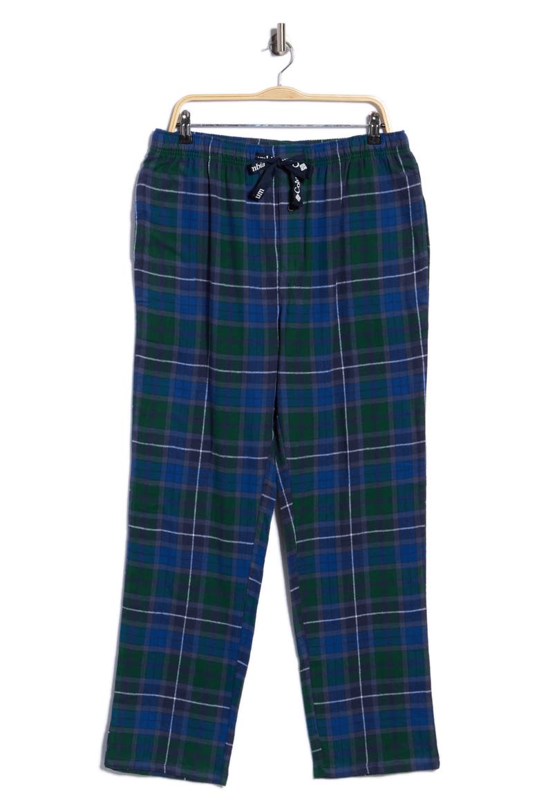 Plaid Flannel Pajama Pants, Main, color, RAINF-STREAM PL