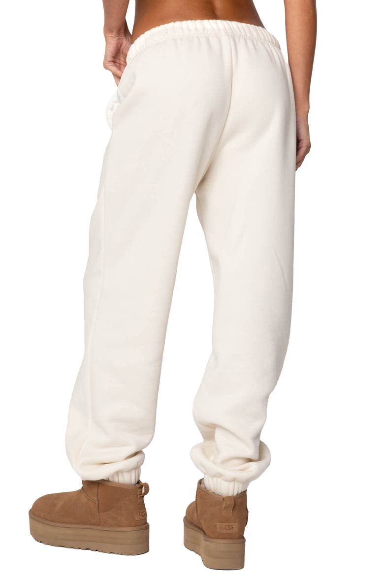 Babe Oversize Sweatpants, Alternate, color, CREAM