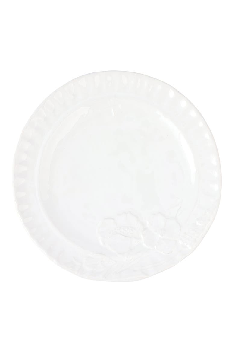 Pietri Fiori Salad Plate, Main, color, WHITE