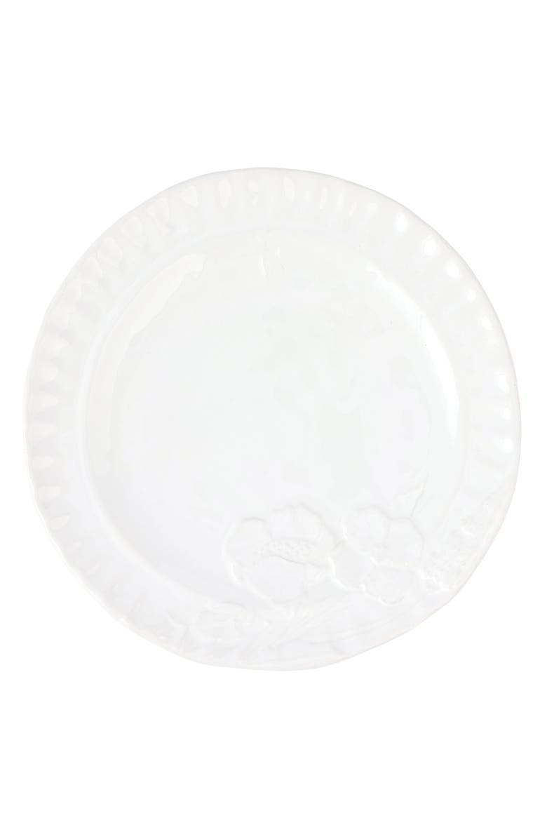 VIETRI Pietri Fiori Salad Plate, Main, color, White