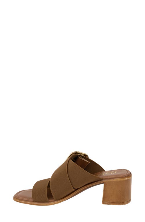 Italian Shoemakers Seren Slide Sandal In Luggage