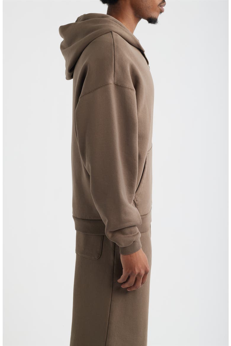 Core Zip Hoodie, Alternate, color, VINTAGE BROWN