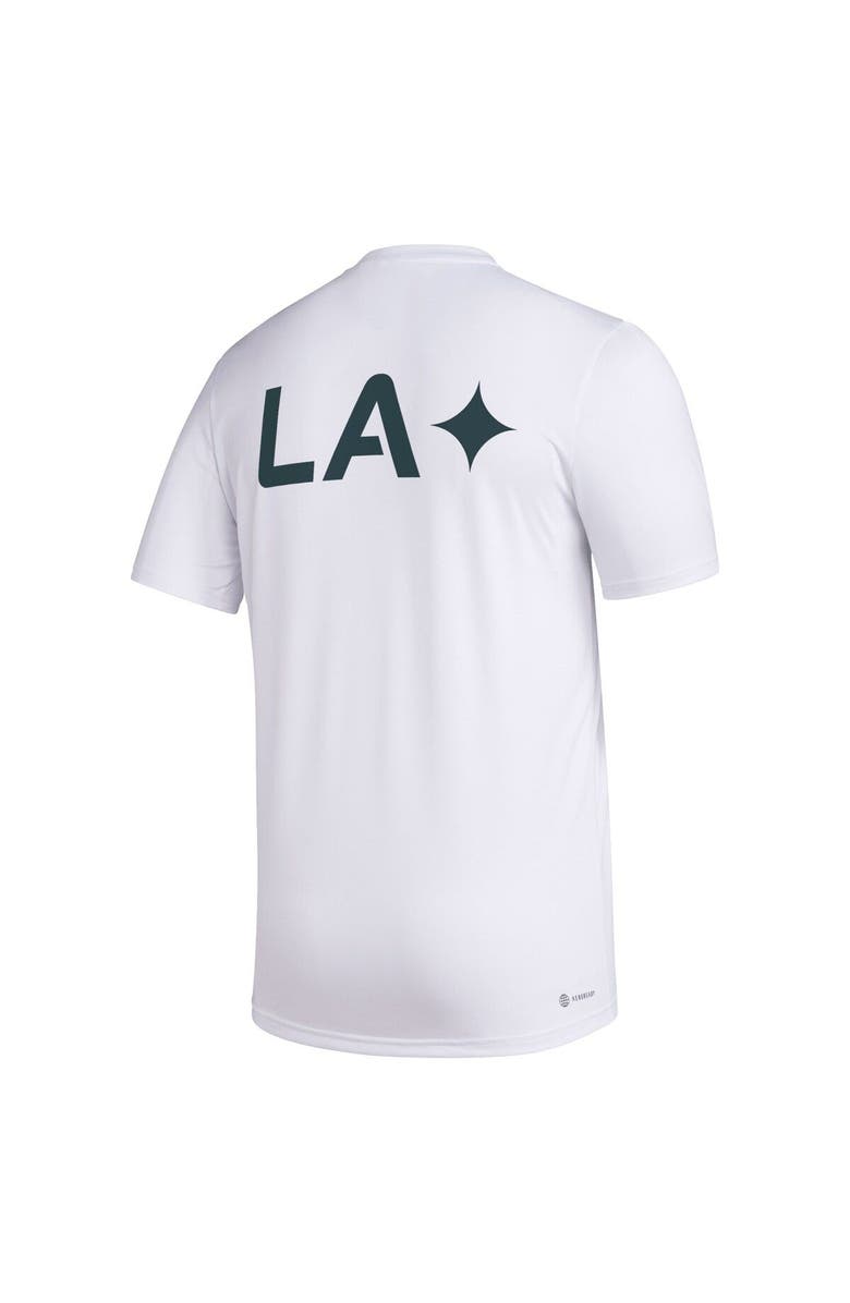 adidas Men's adidas White LA Galaxy Team Jersey Hook AEROREADY T-Shirt, Alternate, color, White