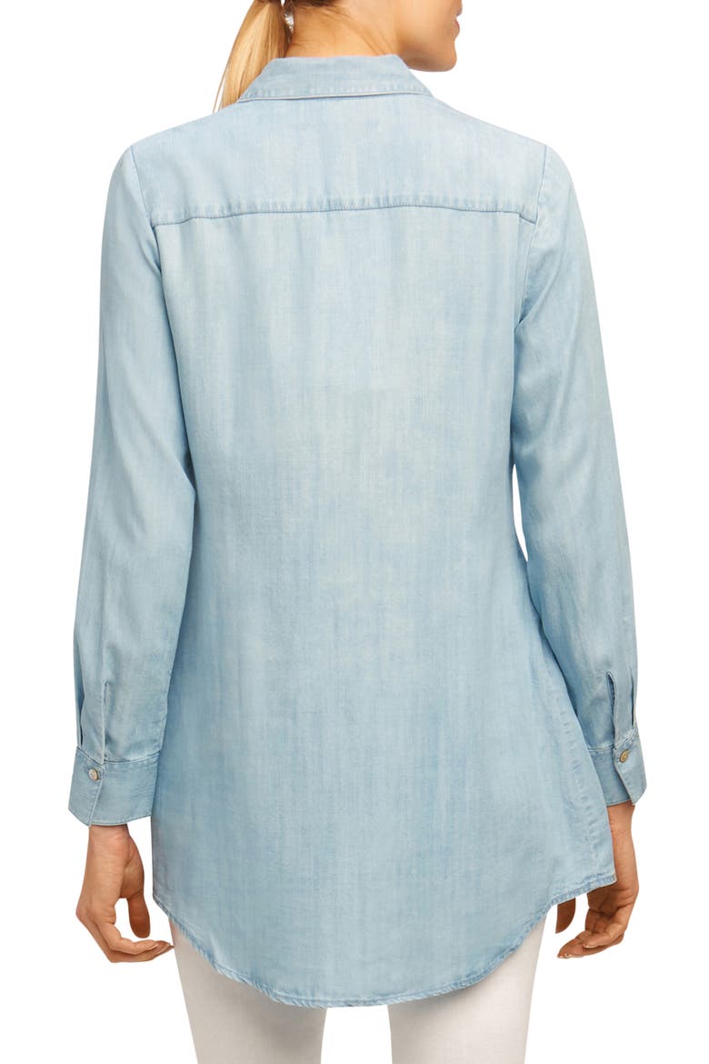 Cici Tencel® Tunic Shirt, Alternate, color, BLUEWASH