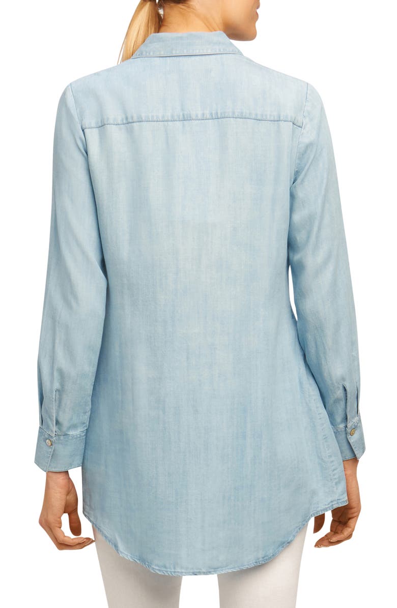 Foxcroft Cici Tencel<sup>®</sup> Tunic Shirt, Alternate, color,