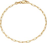 DEVATA Paperclip Chain Bracelet in 14K Gold, 2.2mm