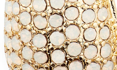 Nordstrom Crystal Pavé Teardrop Stud Earrings In Opal- Gold