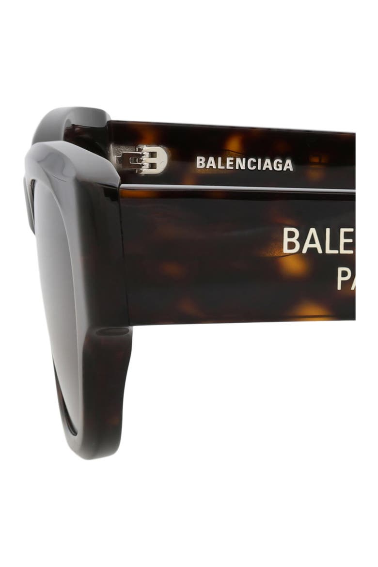55mm Rectangular Sunglasses, Alternate, color, HAVANA HAVANA BROWN