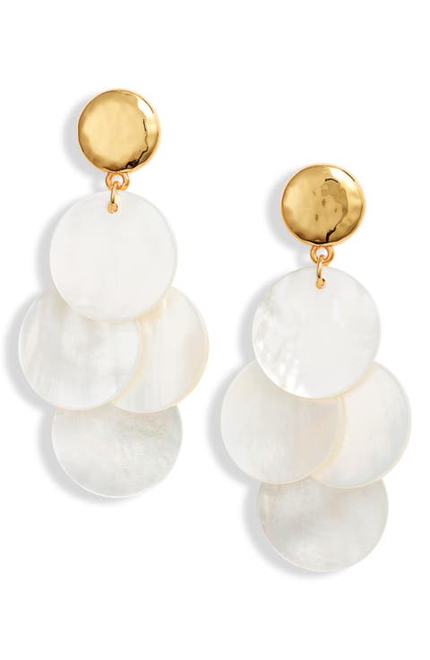 Mother-of-Pearl Drop Earrings