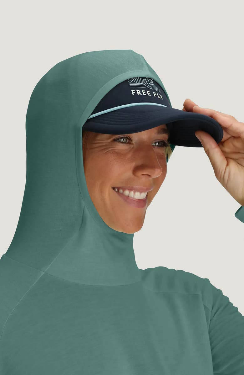 Free Fly Lightweight Performance II Hoodie, Alternate, color, Sea Pine