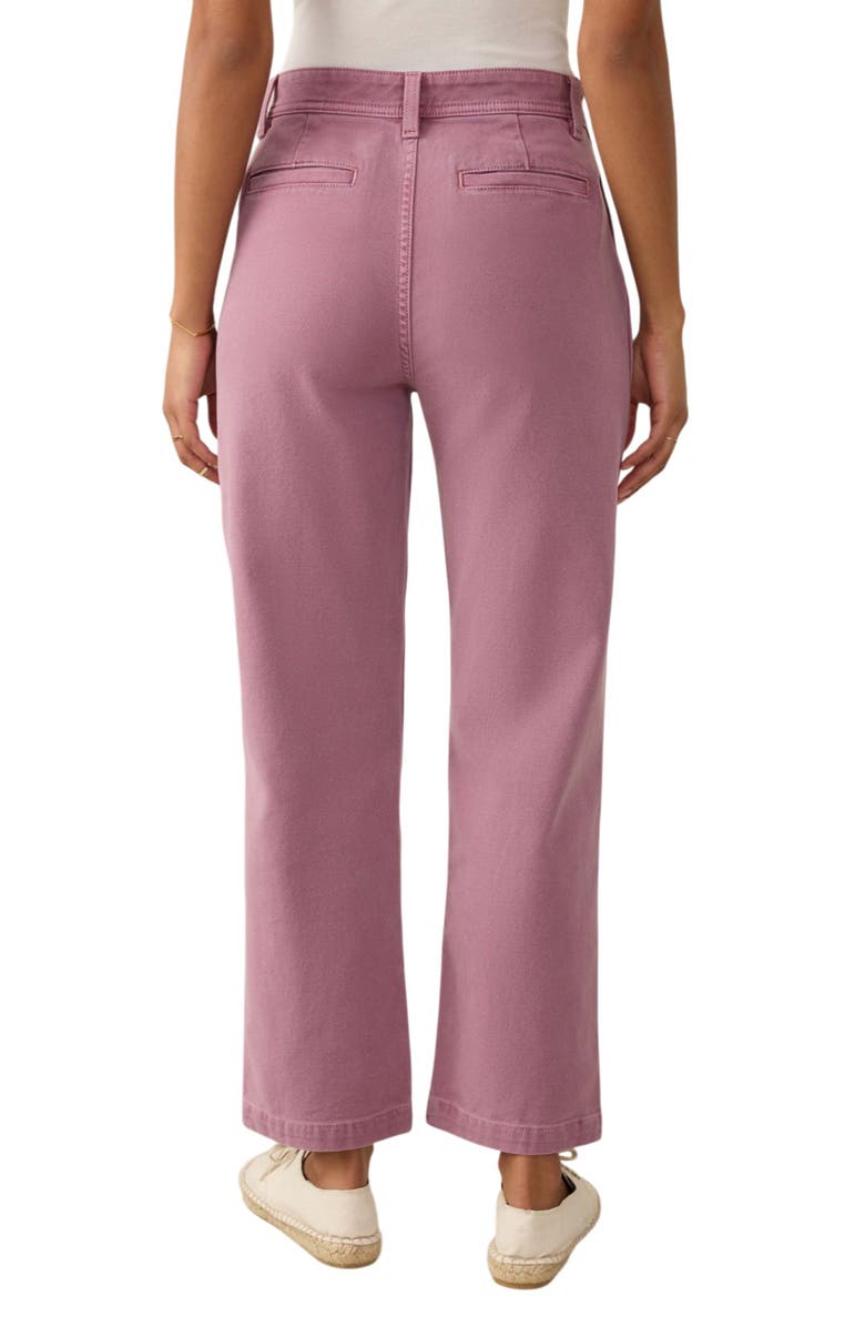 Faherty Dockside Sunwashed Canvas Pants, Alternate, color, Weathered Orchid