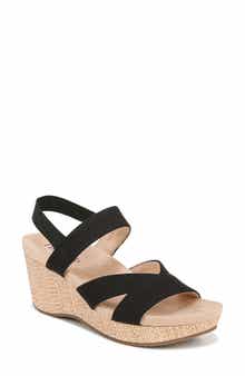 LifeStride Danita Slingback Platform Wedge Sandal