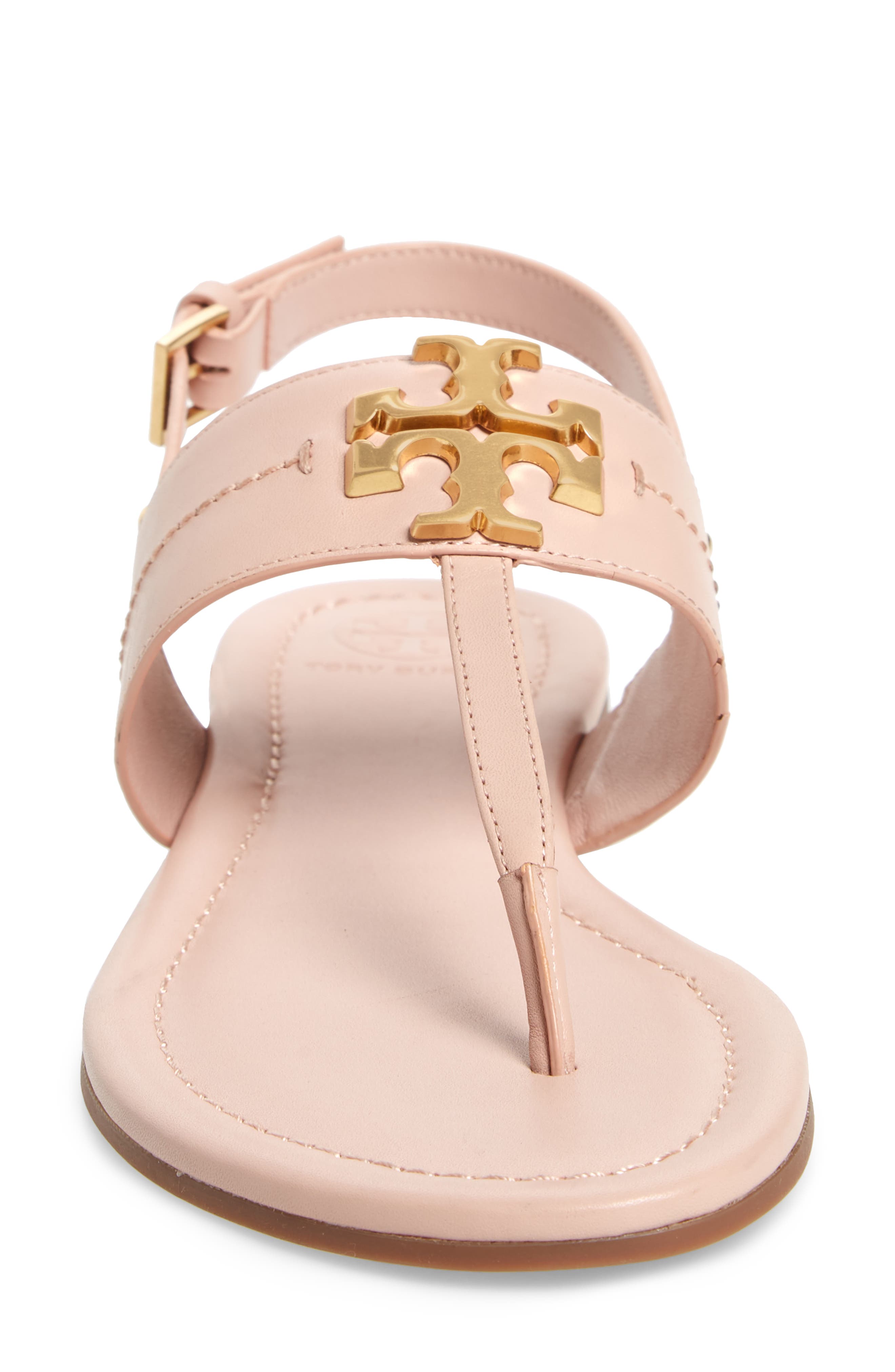 Everly T-Strap Flat Sandal, Alternate, color, SEA SHELL PINK