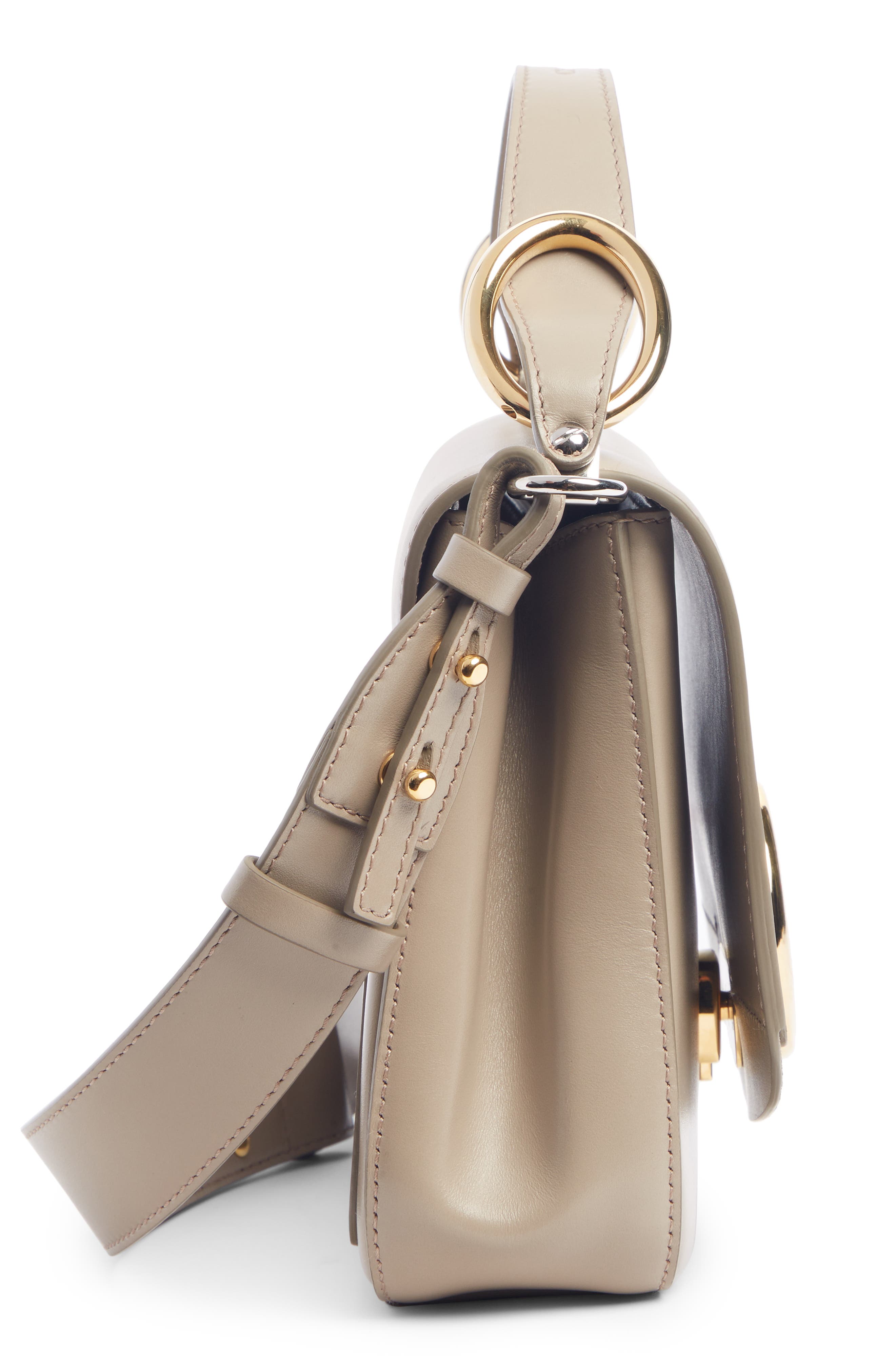 Small C Convertible Leather Bag, Alternate, color, MOTTY GREY