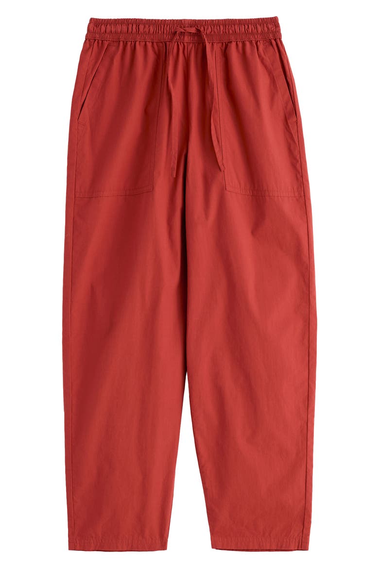 Sholl Drawstring Tapered Organic Cotton Twill Pants, Alternate, color, MASALA