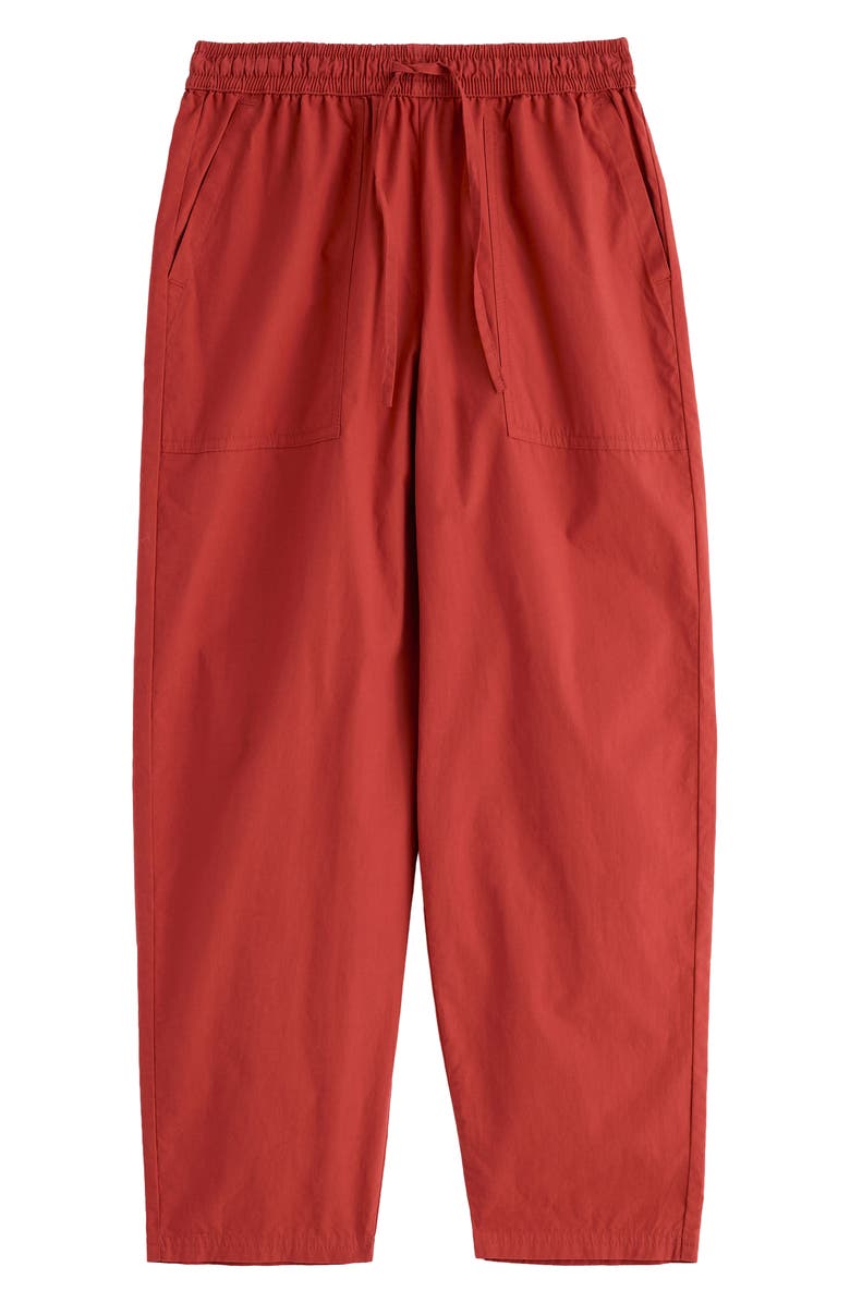 Seasalt Cornwall Sholl Drawstring Tapered Organic Cotton Twill Pants, Alternate, color, Masala