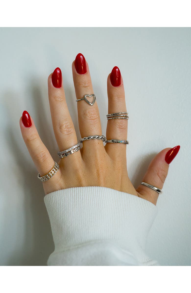 Sterling Forever Senta Twist Ring, Alternate, color, 