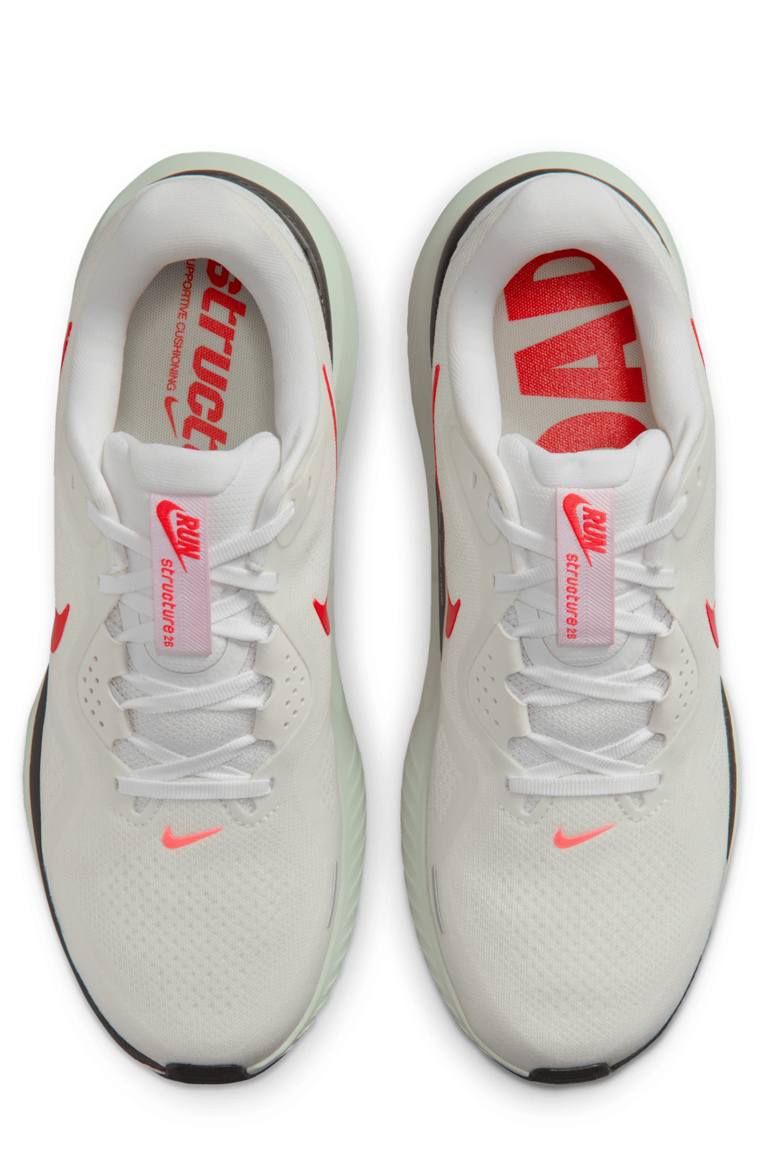 Nike Structure 26 Running Shoe, Alternate, color, White/ Bright Crimson/ Photon