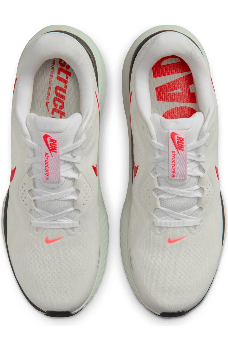 Nike Structure 26 Running Shoe, Alternate, color, White/ Bright Crimson/ Photon