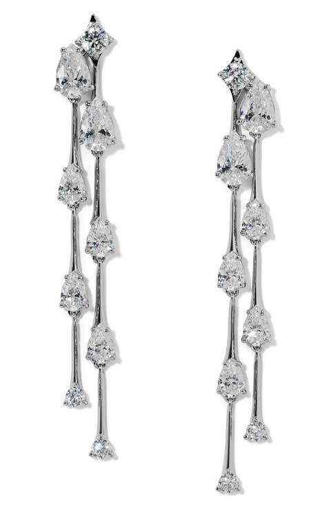 Hera Double Linear Earrings