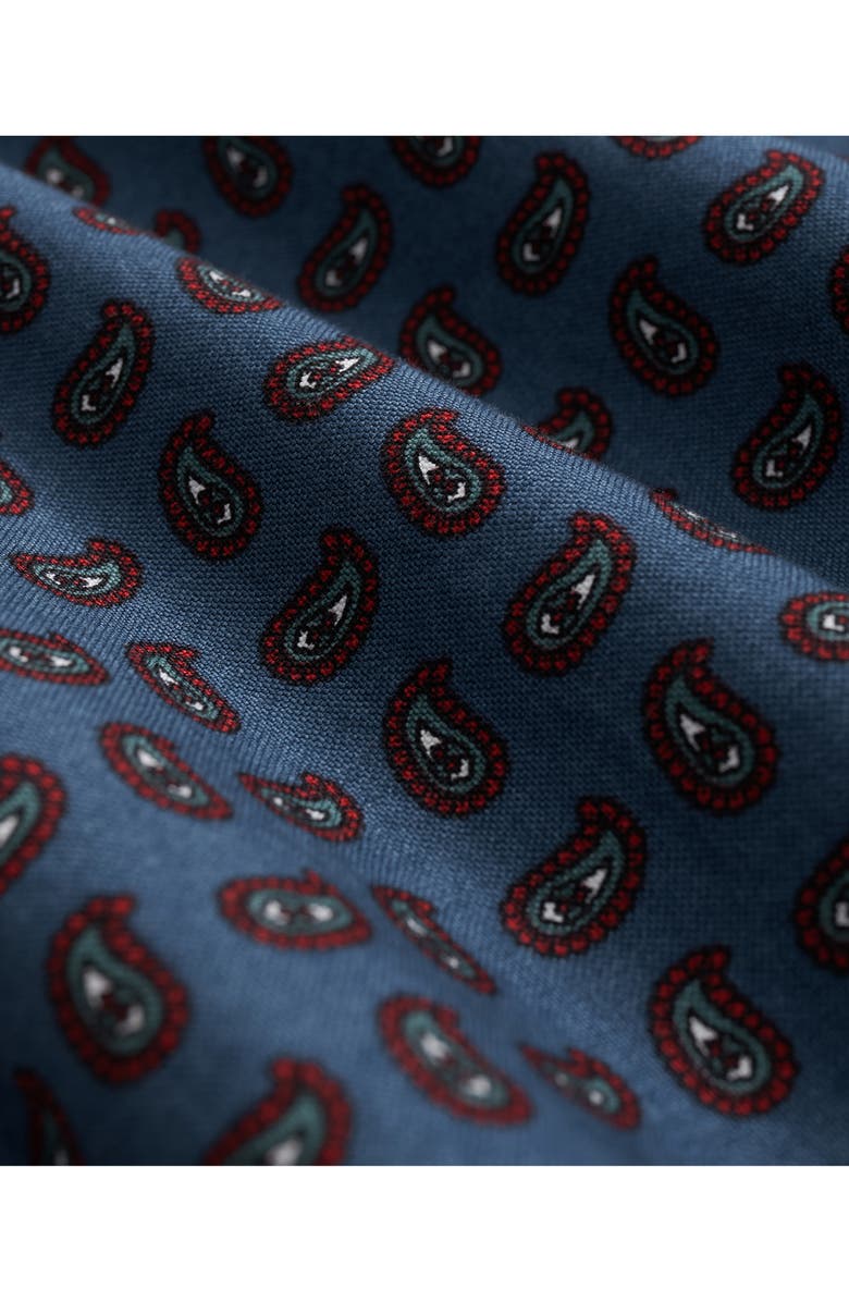 Brooks Brothers Paisley Regular Fit Button Down Shirt, Alternate, color, Navy